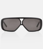 Солнцезащитные очки SL 569 Y с плоскими бровями Saint Laurent, черный 2109812