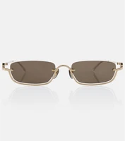 Солнцезащитные очки прямоугольной формы Gucci, золотой 2083631