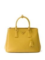 Большая кожаная сумка Prada Galleria, желтый 15672283