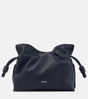 Средний кожаный клатч Flamenco Loewe, Abyss Blue 25641341