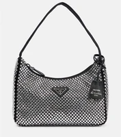 Декорированная атласная сумка Prada, Cristal 25633171