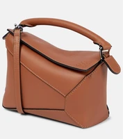 Миниатюрная кожаная сумка через плечо puzzle Loewe, коричневый 5979694