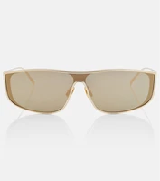 Солнцезащитные очки прямоугольной формы SL 605 Saint Laurent, золотой 2109870