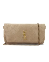 Сумка кросс-боди Saint Laurent Gaby Chain Phone Holder, цвет Matt Gold 6080458