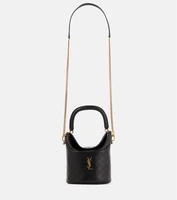 Кожаная сумка-ведро Gaby Saint Laurent, нуар 25641925