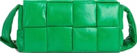 Сумка Bottega Veneta Padded Tech Parquet Cassette Bag Parakeet/Silver, зеленый 1123959