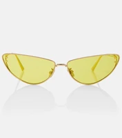 Солнцезащитные очки MissDior B1U в оправе «кошачий глаз» Dior Eyewear, желтый 2075975