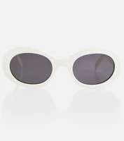 Круглые солнцезащитные очки Celine, белый 2073208