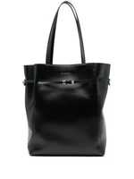 Кожаная сумка-тоут Givenchy Voyou среднего размера, черный 11636219