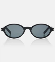 SL 751 Jeanne овальные солнцезащитные очки Saint Laurent, Black-Black-Black 25635249