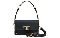 TOD'S Кожаная сумка-аккордеон женская черная 28024436