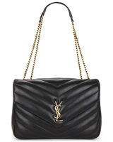 Сумка Loulou Large с цепочкой Saint Laurent, Nero 27099745