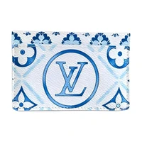 Кошелек для карточек женский Louis Vuitton голубой 27972618