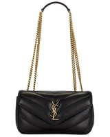 Маленькая сумка Loulou на цепочке Saint Laurent, Nero 27099734