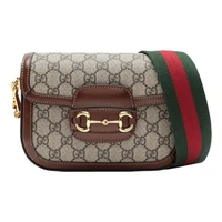 Сумка Gucci Horsebit 1955, бежевая 21080772