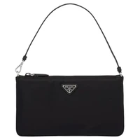 PRADA Мини-сумка из переработанного нейлона черная 28008581