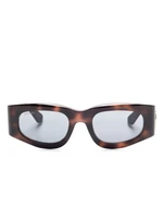 Солнцезащитные очки Gucci Eyewear в прямоугольной оправе, коричневый 17996268