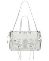 Многосекционная Сумка-тоут Acne Studios, White &amp; Grey 27086688