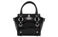 Vivienne Westwood Сумка через плечо из коровьей кожи миниатюрная женская черная 28032042