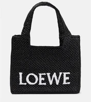 Мини-сумка-корзинка из рафии Loewe, бежевый 2090049