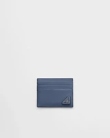 Визитница из сафьяновой кожи Prada, синий 47343481