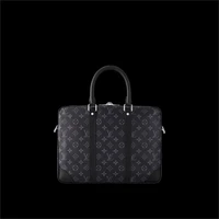 Портфель для документов Louis Vuitton с принтом, чёрный 1476943
