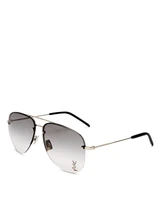 Солнцезащитные очки-авиаторы CLASSIC 11 M Brow Bar, 59 мм Saint Laurent 1918092