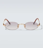Овальные солнцезащитные очки Miu Miu, Cold Grey 25620594