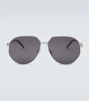 Солнцезащитные очки в круглой оправе CD Link A1U Dior Eyewear, серебряный 2097588