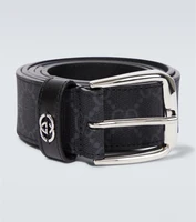 Ремень с логотипом GG Gucci, черный 2100145