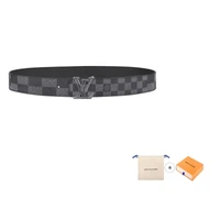 Мужской ремень Louis Vuitton, черный/серый 10443436