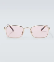 Прямоугольные солнцезащитные очки Miu Miu, Gold Pink 25623275