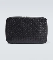 Маленький упаковочный кубик intrecciato Bottega Veneta, черный 5935654