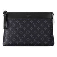 Сумка pochette voyage souple monogram eclipse 'black' Louis Vuitton, черный 21125252