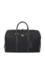 Дорожная сумка с нашивкой-логотипом Prada, черный 25849459