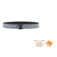 Мужской ремень Louis Vuitton, серый 10443503