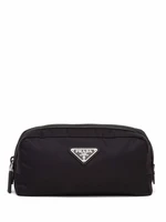 Prada несессер с логотипом, черный 15685014