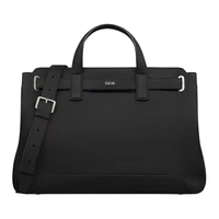 DIOR Кожаная сумка-шоппер наплечная через плечо мужская черная 27926900
