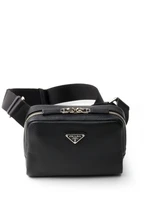 Сумка из кожи Brique Saffiano Prada, черный 20453114