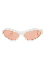 Солнцезащитные очки Prada Eyewear в байкерской оправе, белый 18038223