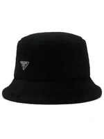 Prada панама с логотипом, черный 15686265
