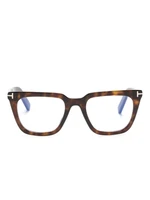 TOM FORD Eyewear очки TF5963B в квадратной оправе, коричневый 15665385