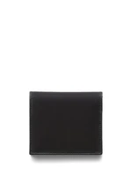 Prada кошелек Re-Nylon с эмалированным треугольным логотипом, черный 15679903