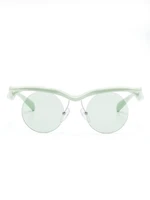 Prada Eyewear солнцезащитные очки в круглой оправе, зеленый 15670106