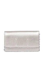 Maison Margiela кошелек с цепочным ремешком Four Stitches, серебристый 15726513