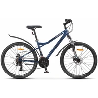 Горный велосипед 26" Stels Navigator 510 MD V010 (рама 16) Темный/синий 2025 (М) 5201408