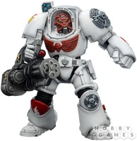Фигурка JoyToy. Warhammer 40,000: White Scars Terminator 3 with Power Fist and Assault Cannon 756572