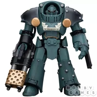 Фигурка JoyToy. Warhammer 30,000: Sons of Horus Tartaros Terminator Squad Terminator with Heavy Flamer and Chainfist 148197