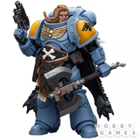 Фигурка JoyToy. Warhammer 40,000: Space Marines Space Wolves Claw Pack. Leader -Logan Ghostwolf 141538