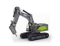Металлический экскаватор с отбойным молотом HUI NA TOYS масштаб 1:50 - HN1723-GREEN HN1723-GREEN